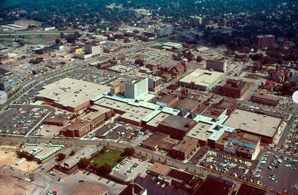 Muskegon Mall - Old Overhead Shot